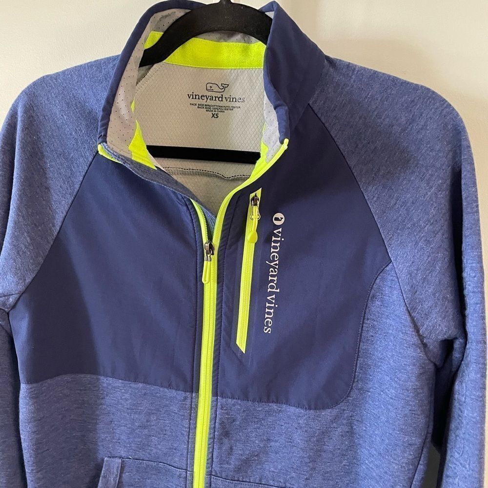 Vineyard Vines Blue Full Zip Jacket - Picture 2 of 5